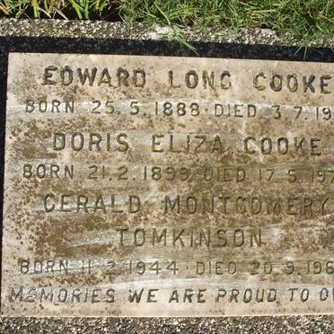 COOKE Edward -1892 &amp; Annie Adeline BERCH -1925 