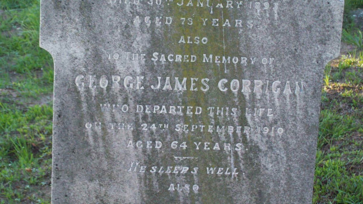 CORRIGAN George James -1910