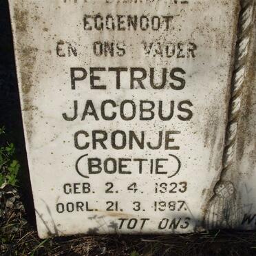 CRONJE Petrus Jacobus 1923-1987