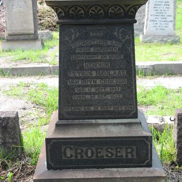 CROESER Hendrik Petrus Nicolaas van Rhyn 1887-1933