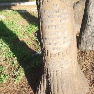 CRONJE Petrus J. 1925-1944