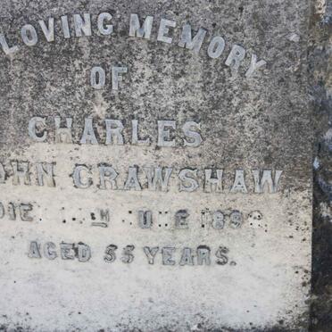 CRAWSHAW Charles John -1896