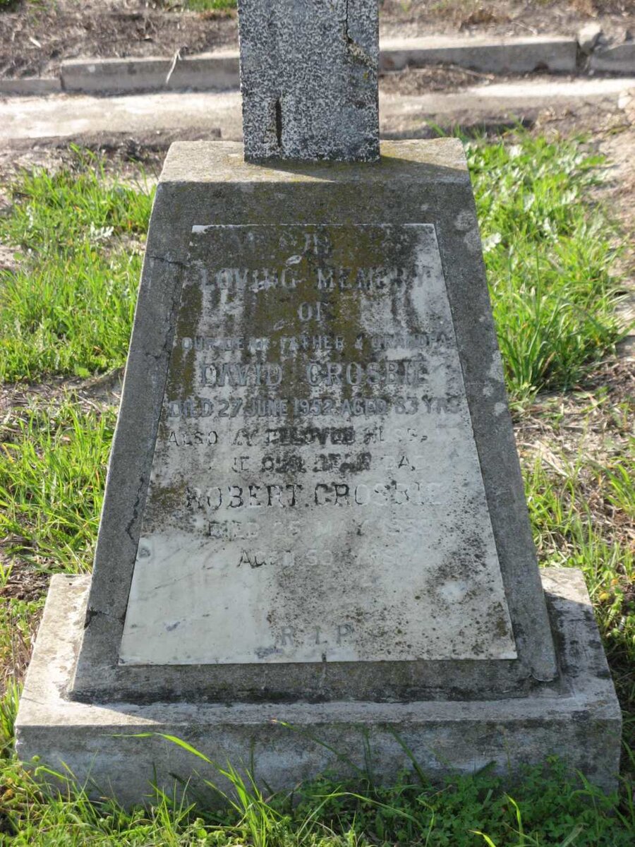 CROSBIE David -1952 :: CROSBIE Robert -19?3