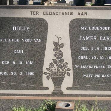 CRONJE James Carl 1912-1970 &amp; Dolly 1912-1990