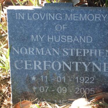 CERFONTYNE Norman Stephen 1922-2005