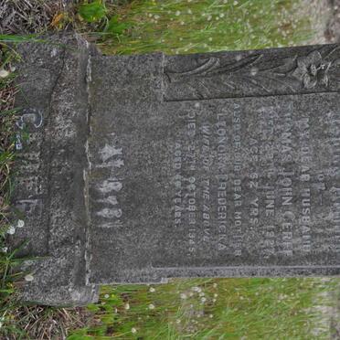 CERFF Thomas John -1927 &amp; Leonora Fredericka -1945