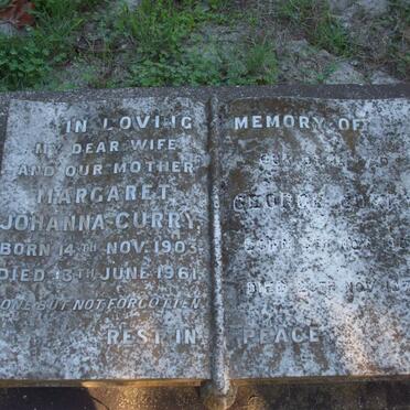 CURRY George 190?-19?7 &amp; Margaret Johanna 1903-1961