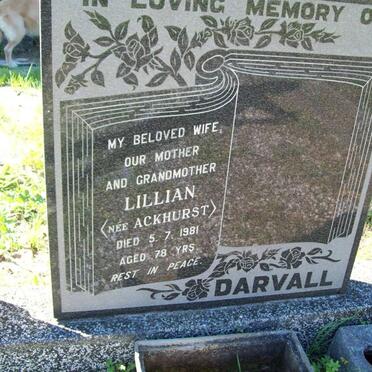 DARVELL Lillian nee ACKHURST -1981