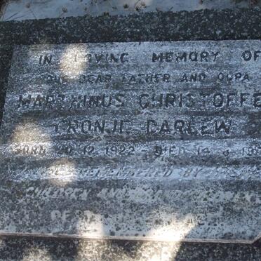DARLEW Marthinus Christoffel Cronje 1922-1975