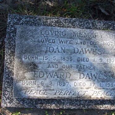 DAWES Edward 1897-1984 &amp; Joan 1896-1978