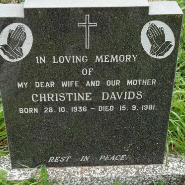 DAVIDS Christine 1936-1981