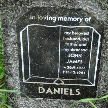 DANIELS John James 1951-1981