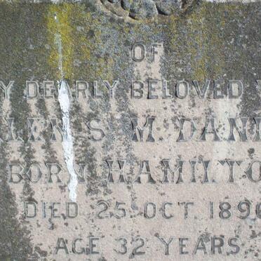 DANIELS Ellen nee HAMILTON -1896 