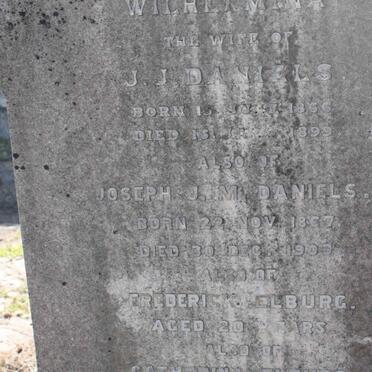 DANIELS Joseph J. M. 1867-1900 :: ELBURG Frederick ?