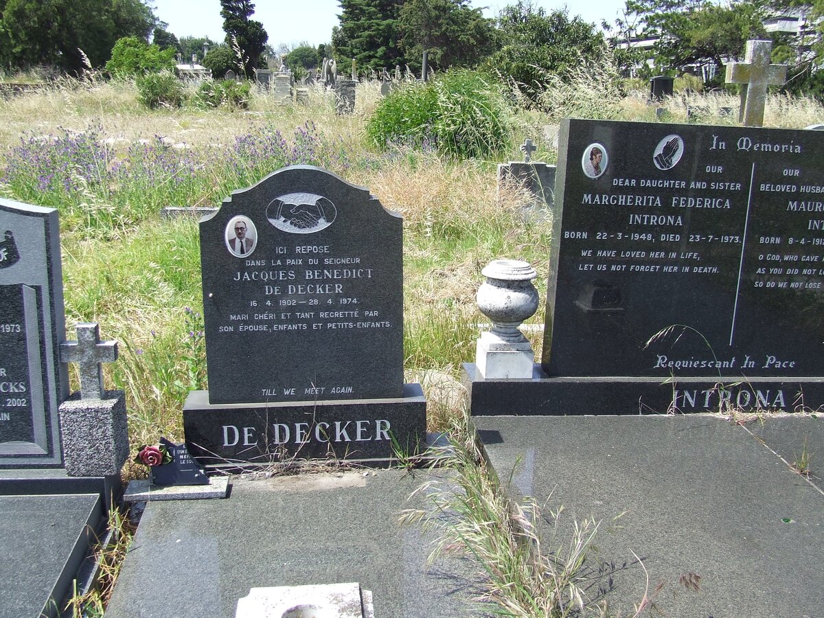 DECKER Jacques Benedict, de 1902-1974