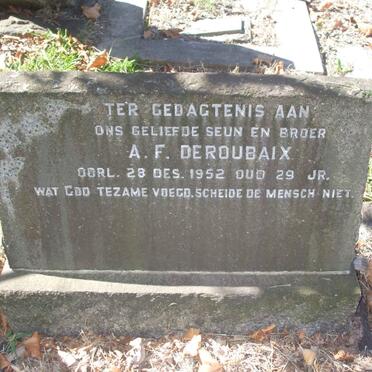 DEROUBAIX A.F. -1952