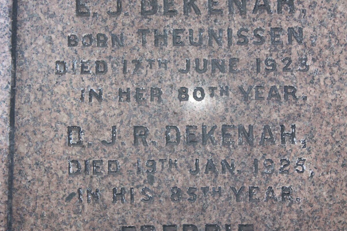 DEKENAH D.J. -1925