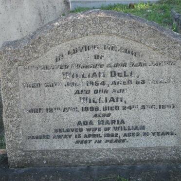 DELL William -1954 &amp; Ada Maria -1962 :: DELL William 1896-1897