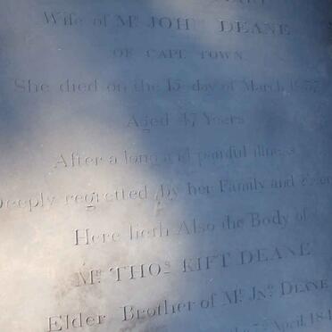 DEANE Thomas Kift -1840 