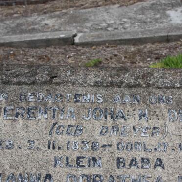 DEKENAH Emerentia Johanna nee DREYER 1836-1892