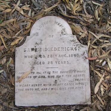 DIEDERICKS Sarah -1895