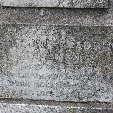 DILLMAN Catherina Frederika nee CARTER 1869-1940