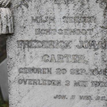 CARTER Frederick Johan 1843-1909