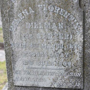 DILLMAN Helena Florentina nee CARTER 1871-1900
