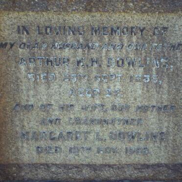 DOWLING Arthur K.H. -1935 &amp; Margaret L.  -196?