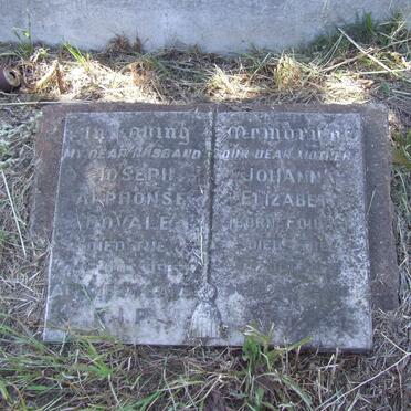 DOVALE Joseph Alphonse -1957 &amp; Johanna Elizabeth FOURIE -1978