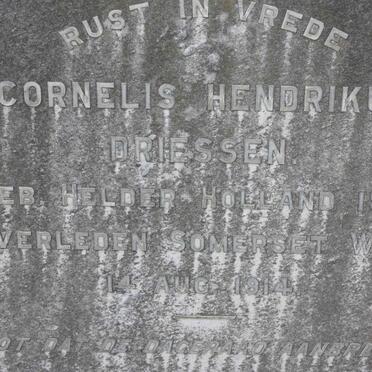 DRIESSEN Cornelis Hendrikus 1843-1914