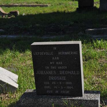 DROSKIE Johannes Deowald 1900-1984