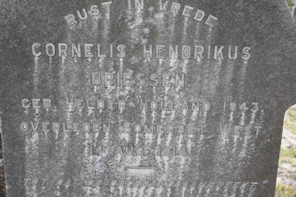 DRIESSEN Cornelis Hendrikus 1843-1914