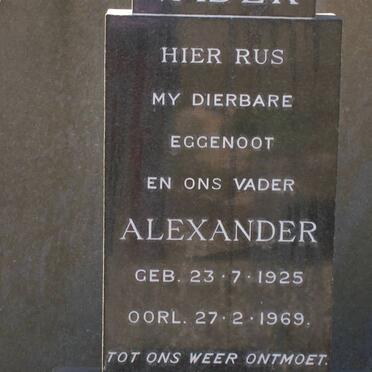 DRIVER Alexander 1925-1969