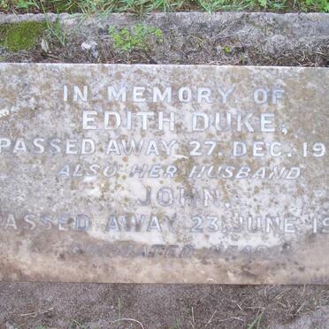 DUKE John -1951 &amp; Edith -1953  :: CUSSANS John &amp; Elsie