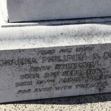 DUKES Johanna Philipina S. nee STEENSMA 1866-1935