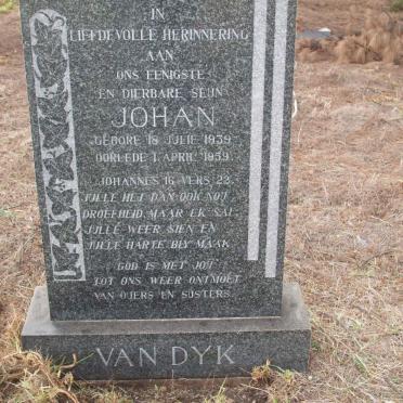 DYK Johan, van 1939-1959