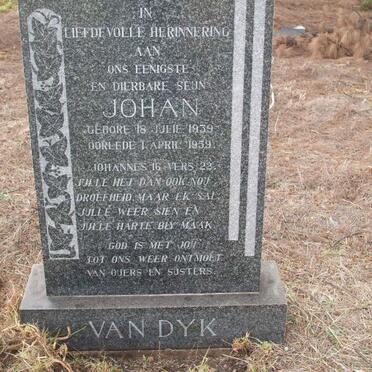 DYK Johan, van 1939-1959