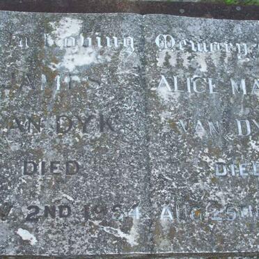 DYK James, van  -1954 &amp; Alice Maria  -1958
