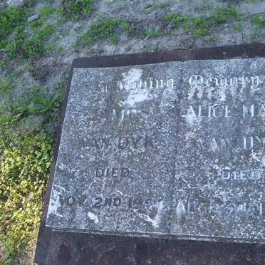 DYK James, van -1984 :: VAN DYK Alice Maria -1958 :: VAN DYK Isabella -1935