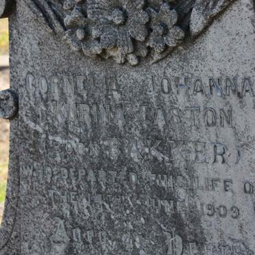 EASTON Cornelia Johanna nee BAKKER -1909