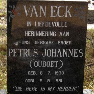 ECK Petrus Johannes, van 1930-1991