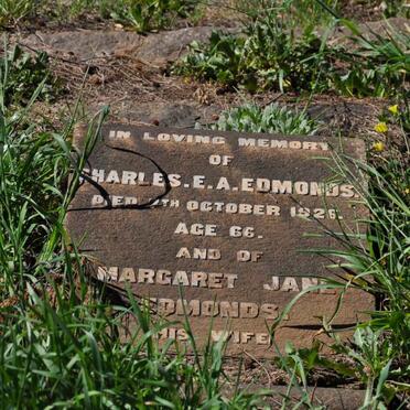 EDMONDS Charles E.A. -1926 &amp; Margaret Jane
