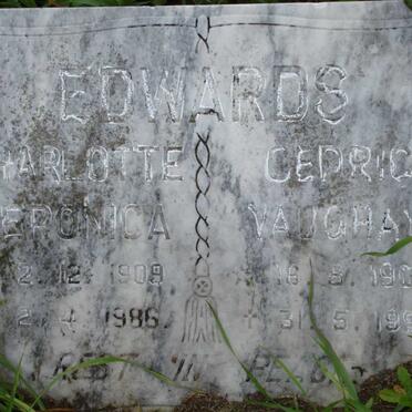 EDWARDS Cedric Vaughan 1906-1991 &amp; Charlotte Veronica 1909-1986