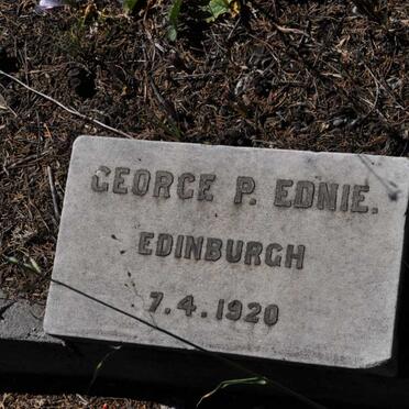 EDNIE George P. -1920