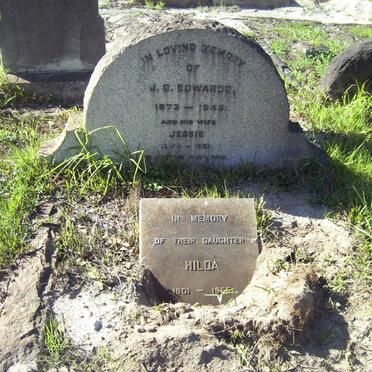 EDWARDS J.D. 1873-1945 &amp; Jessie 1874-1951 ::  ? Hilda 1901-1965