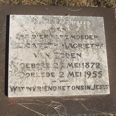 EEDEN Elizabeth Magrietha, van 1872-1955