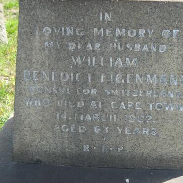 EIGENMANN William Benedict -1922