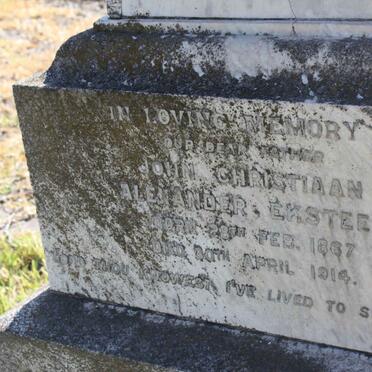 EKSTEEN John Christiaan Alexander 1867-1914 