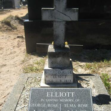 ELLIOTT George Rose 1909-1973 &amp; Elma Rose 1910-2002